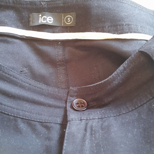 Corduroy skirt black, like new, adjustable hem