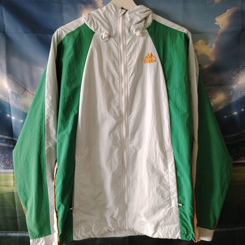 Kappa Men's 222 Banda Niko Hooded Jacket like new, size M, colorful turquoise
