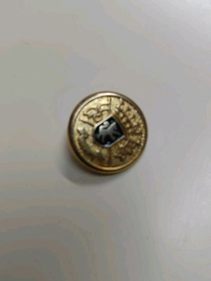 Metal button used, old collectible