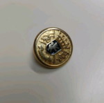 Metal button used, old collectible