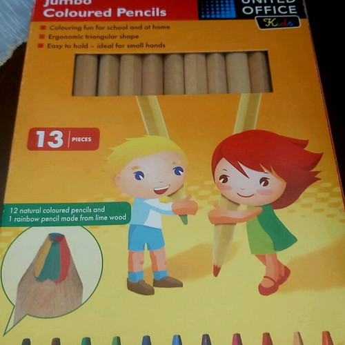 Coloured pencils pack of 13 large like new