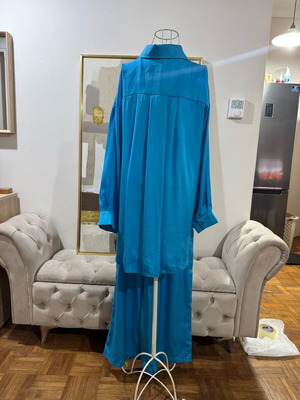 Lumina satin set blue like new