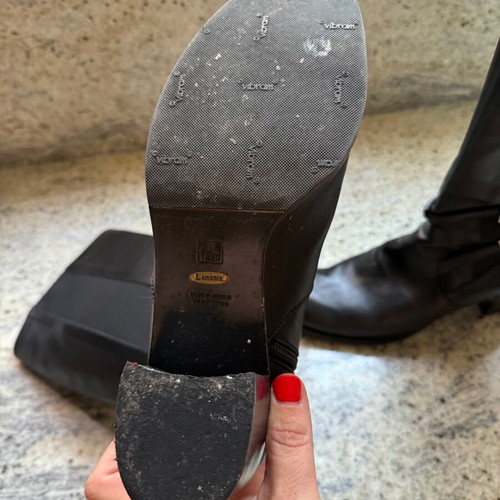 Kalogiou black boots like new, size 39 with wide fit