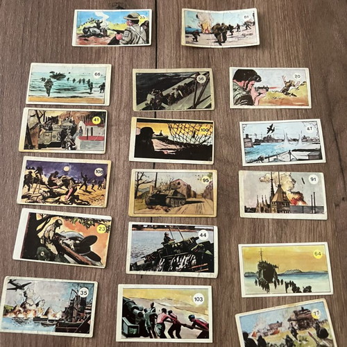 World War Stickers used, pack of 17 by Alma