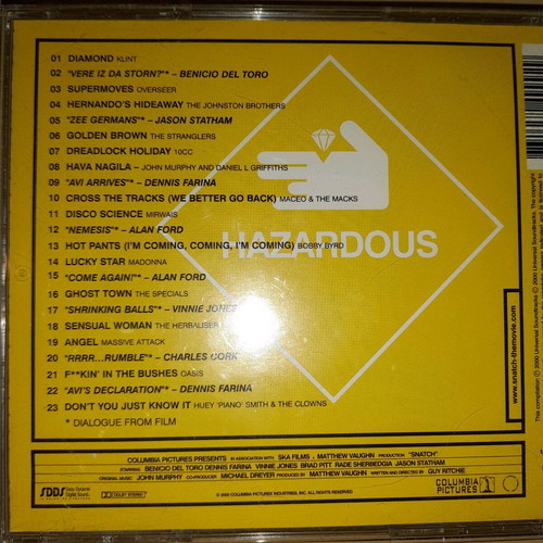 Snatch soundtrack CD used