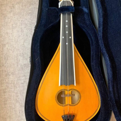 Cretan lyra handmade, new with bow and case