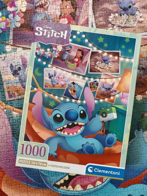 Clementoni Lilo and Stitch 1000-piece puzzle like new without poster