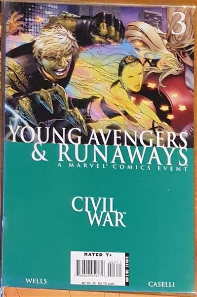  MARVEL COMICS xenoglossa CIVIL WAR YOUNG AVENGERS&RUNAWAYS (2006)