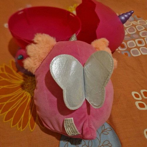 Rainbowcorns Eggzania plush like new with egg case and 3 small eggs