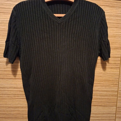 Men's knitted T-shirt XL black like new