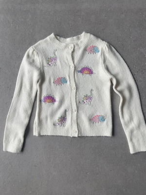 Girls' cardigan Marks & Spencer like new, size 110, white with sequins