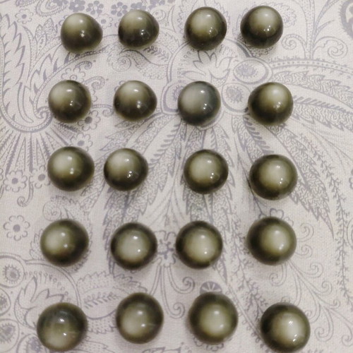 Vintage olive buttons from the 1960s, set of 78, new