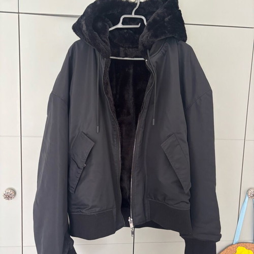 Zara Bomber jacket XL oversized like new, black
