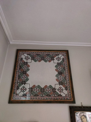 Handmade wall embroidery with frame new