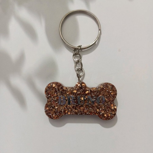 Handmade pet name tag new made of resin