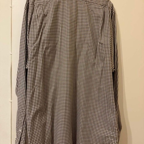 Ralph Lauren Checked Brown/White Shirt XXL Like New