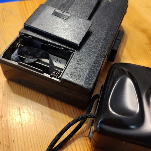 Two cameras used with walkman gift