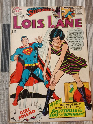 Superman's Girl Friend Lois Lane #80 comic used, rare collectible