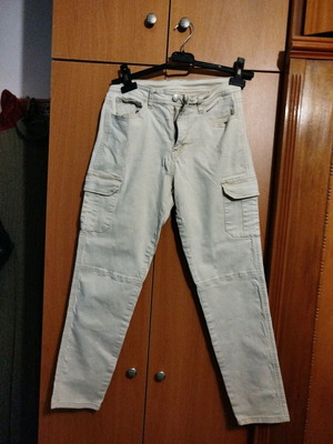 Cream pants new, size M 38 10
