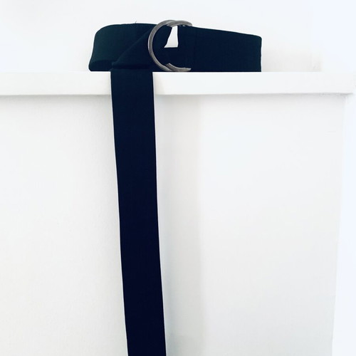Stelios Koudounaris Adjustable Waist Belt Black New