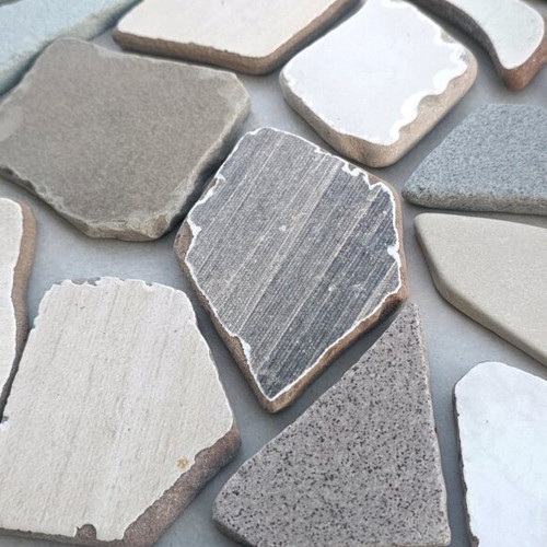 Sea tiles like new for decoration and crafts