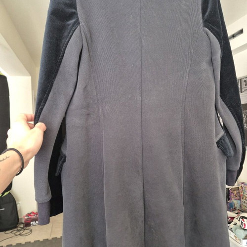Zic Zac women's coat size M like new, black velvet and cotton