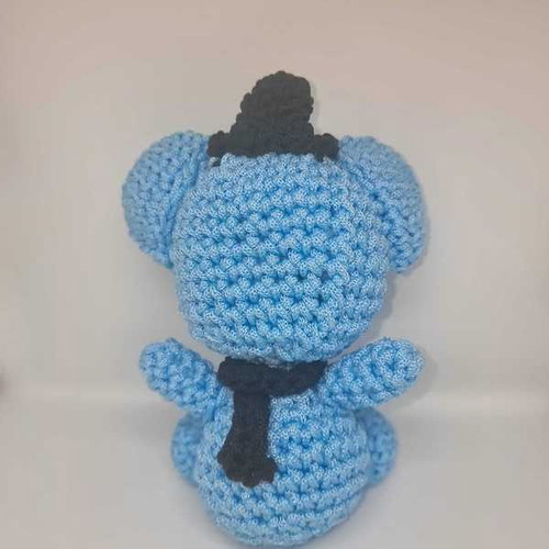 Handmade crocheted elephant doll with hat new