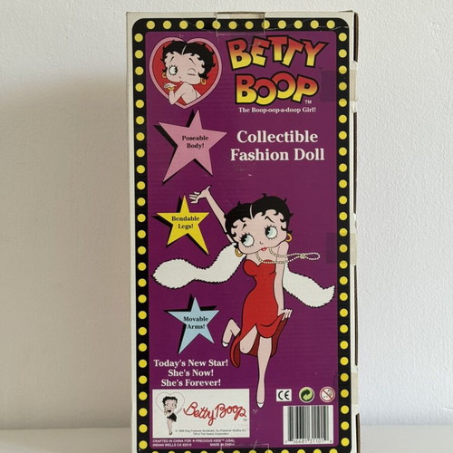 Vintage collectible Betty Boop doll new with box and stand