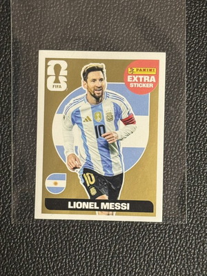 Gold Extra Sticker Lionel Messi Panini