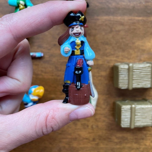 Kinder Surprise figures used, pack of 12 monsters and pirates