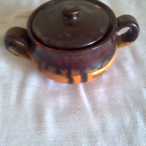 Clay traditional style tea set like new, black
