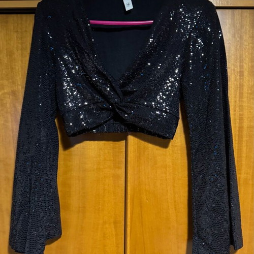 Women's shiny sequin set new, black