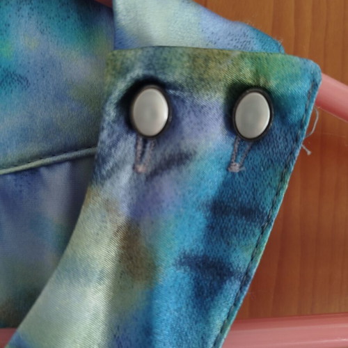 Passager halterneck dress like new, blue shades, sizes M L