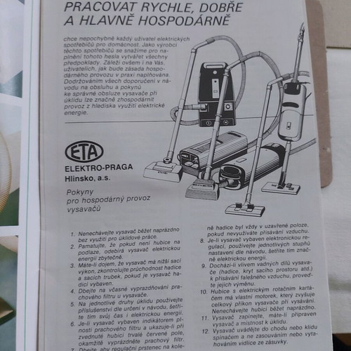 Vacuum cleaner bags Eta 7400 new, set of 6