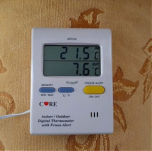 θερμόμετρο εσωτερικού και εξωτερικού χώρου