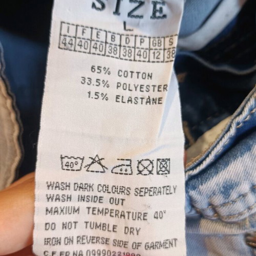 MM Sweet denim shorts like new, blue, size L but fits small
