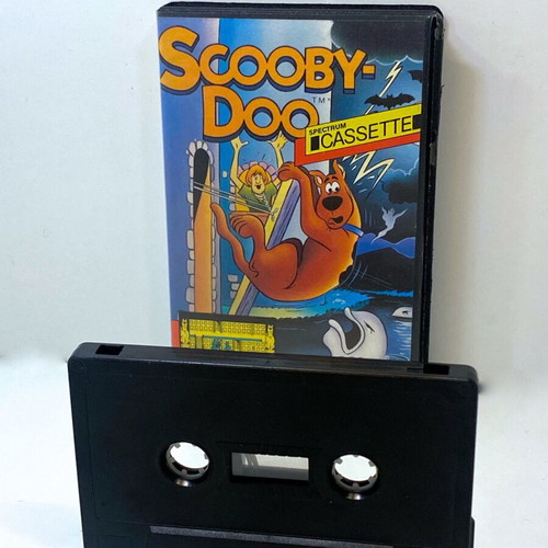 Scooby Doo 1986 Spectrum ZX tape cassette used, boxed with manual