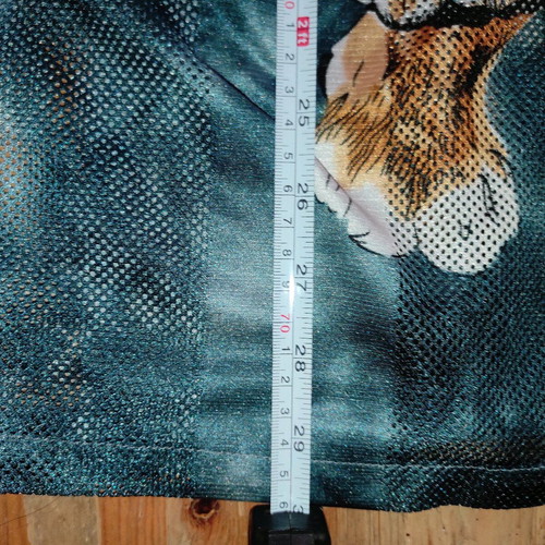 Tiger mesh button-up shirt used, unisex, size XL