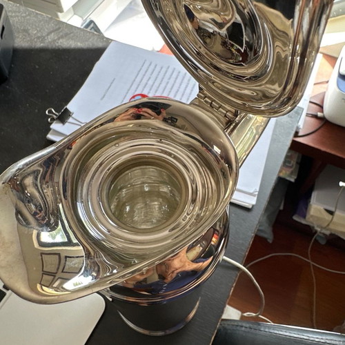 Olri Greggio silver thermal jug used, excellent condition