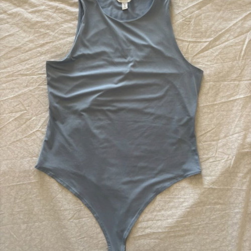 H&M Blue Bodysuit used, size L