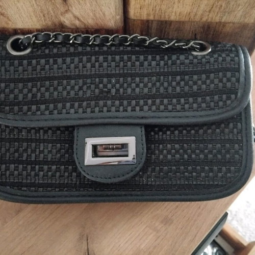 Doca evening shoulder bag used, black