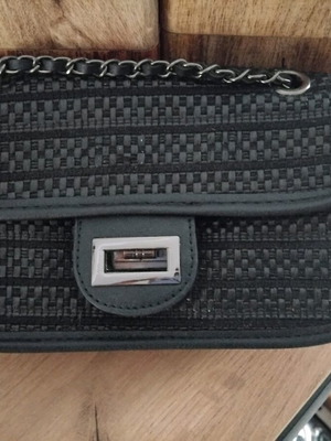 Doca evening shoulder bag used, black