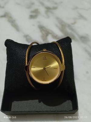 Calvin Klein authentic women's gold watch new