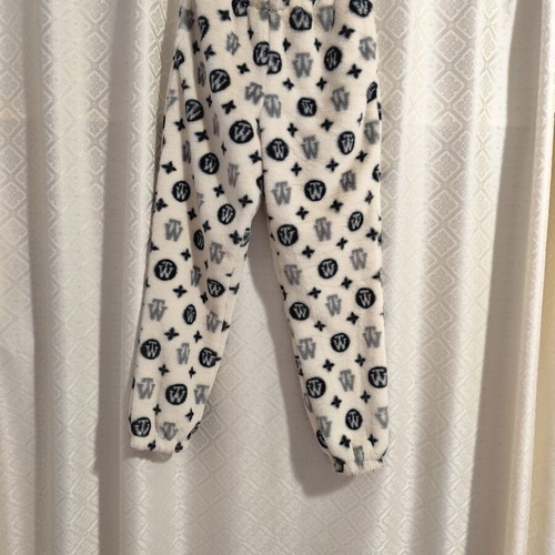 Fleece pants like new, size M, multicolor