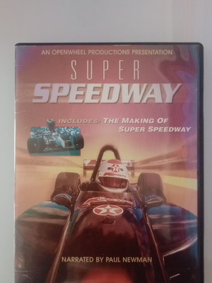 Super Speedway DVD like new, racing documentary without Greek subtitles