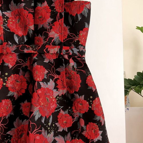 Asos embossed palazzo dress with floral pattern, new, size M