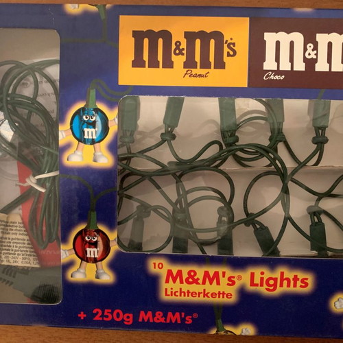 M&M's Christmas Lights new, multicolor, set of 10 pieces