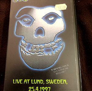 MISFITS -LIVE AT LUND -VHS κασσετα 1997