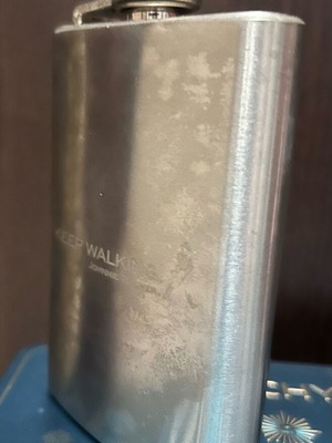 Metal flask Johnnie Walker 5oz new