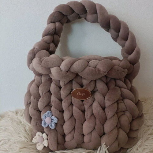 Marshmallow handmade small handbag new